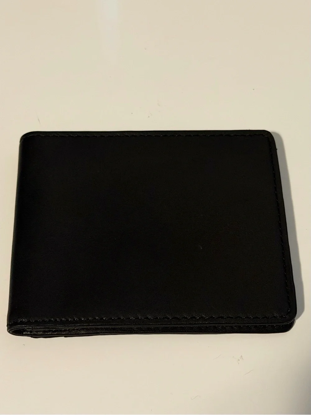 Wilsons Leather Slim Black Leather Bi-Fold Wallet